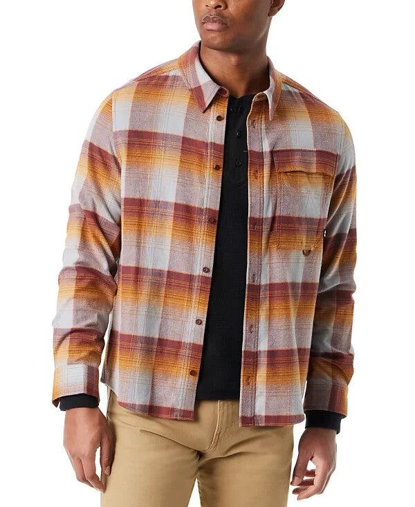 Camisa de homem Bass Outdoor, xadrez multicolor, flanela elástica, corte clássico, com botões, modelo MAC70 image 2