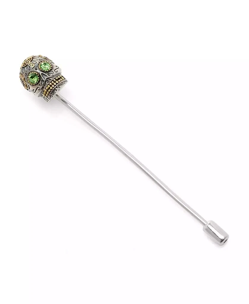 商品Ox and Bull Trading Co.|Men's Sterling Silver Skull Stick Pin,价格¥711,第1张图片