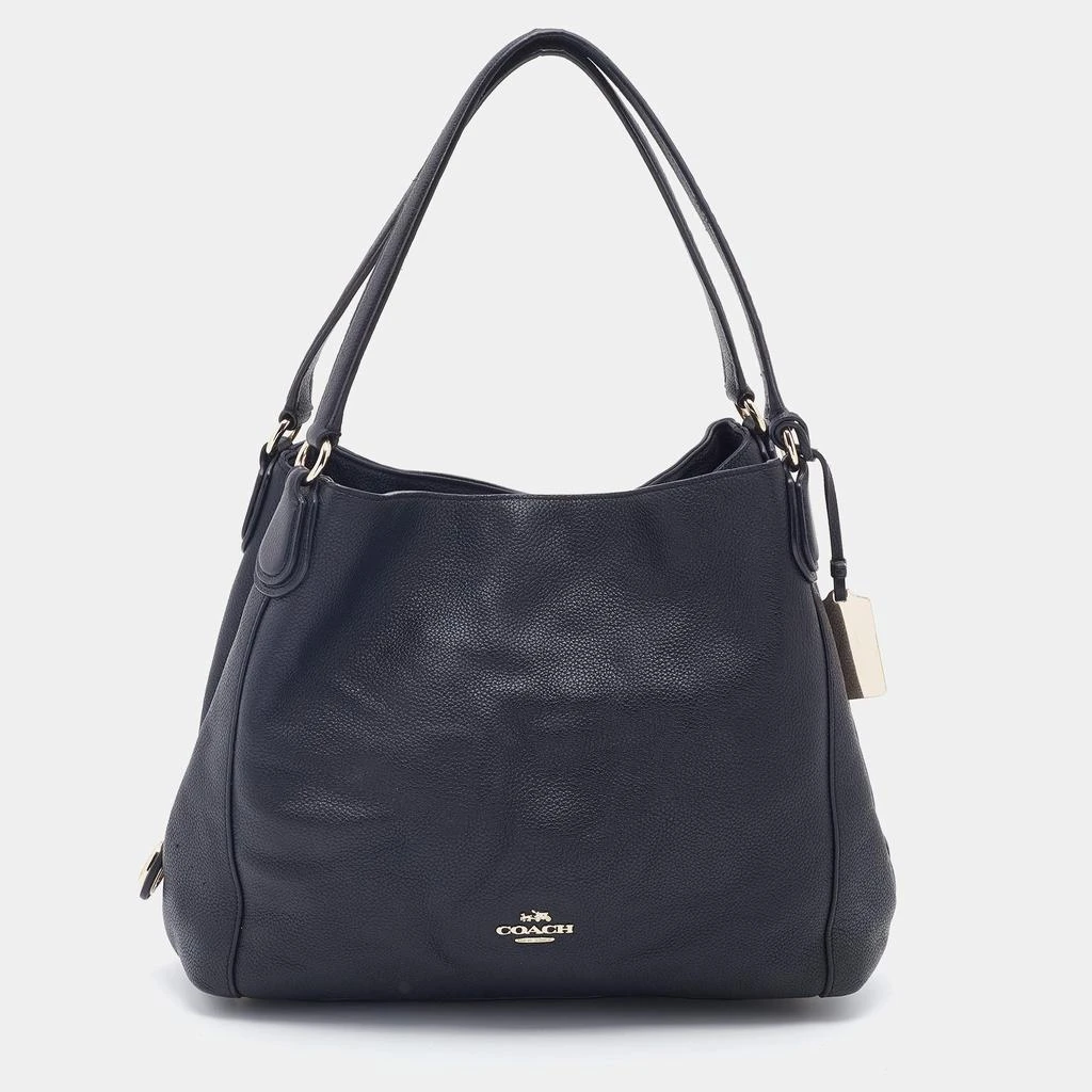 商品[二手商品] Coach|Coach Black Pebbled Leather Edie 31 Shoulder Bag,价格¥1042,第1张图片