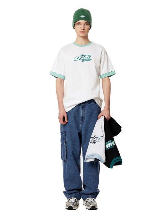 商品5252 BY O!OI|Italic OIOI Raw Edge T-shirt_White,价格¥471,第1张图片