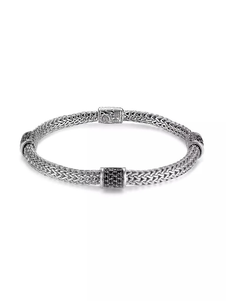 商品John Hardy|Classic Chain Sterling Silver & Black Sapphire Bracelet,价格¥8955,第1张图片