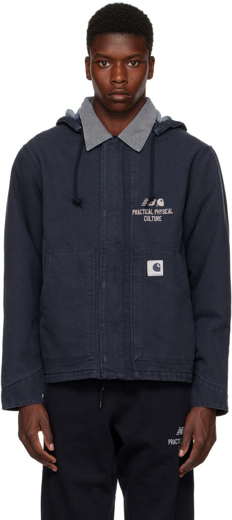 Carhartt WIP]Navy New Balance Edition Arcan Jacket 100% 棉价格