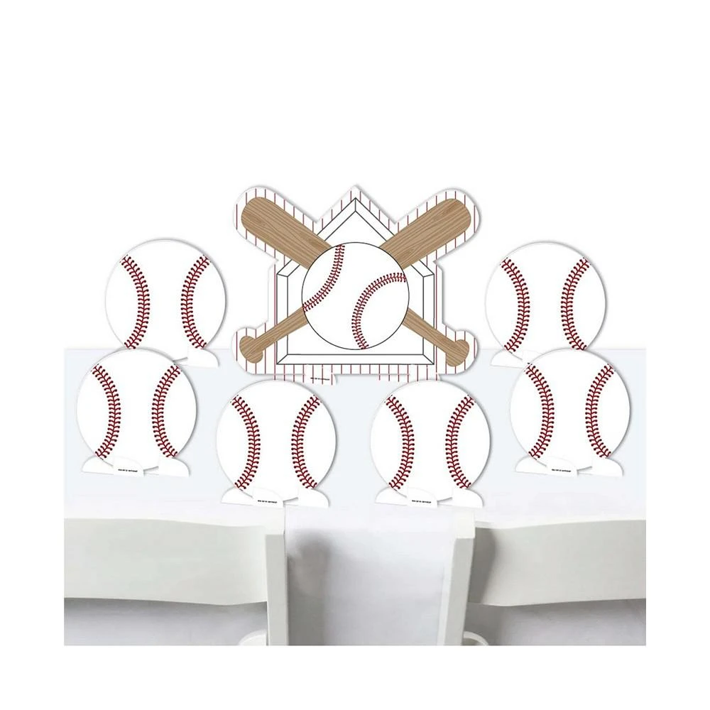 商品Big Dot of Happiness|Batter Up - Baseball - Centerpiece Table Decor - Tabletop Standups - 7 Pieces,价格¥246,第1张图片
