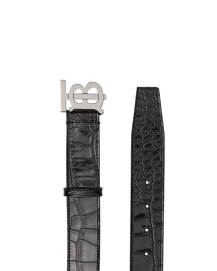 商品Burberry|Monogram Motif Embossed Leather Belt,价格¥2649,第5张图片详细描述