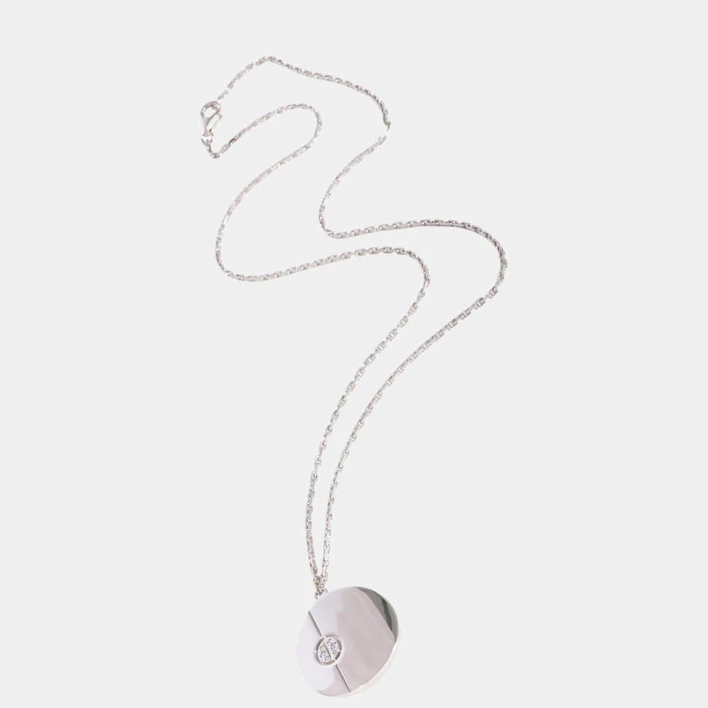商品[二手商品] Cartier|Cartier Love Disc Diamond Pendant in 18k White Gold 0.03 CTW,价格¥31110,第2张图片详细描述
