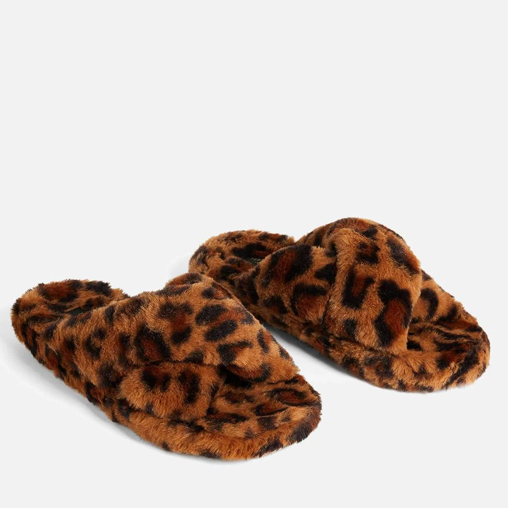 商品Ted Baker London|TED BAKER WOMEN'S ELYNA LEOPARD PRINT MULE SLIPPERS - BROWN,价格¥177,第2张图片详细描述