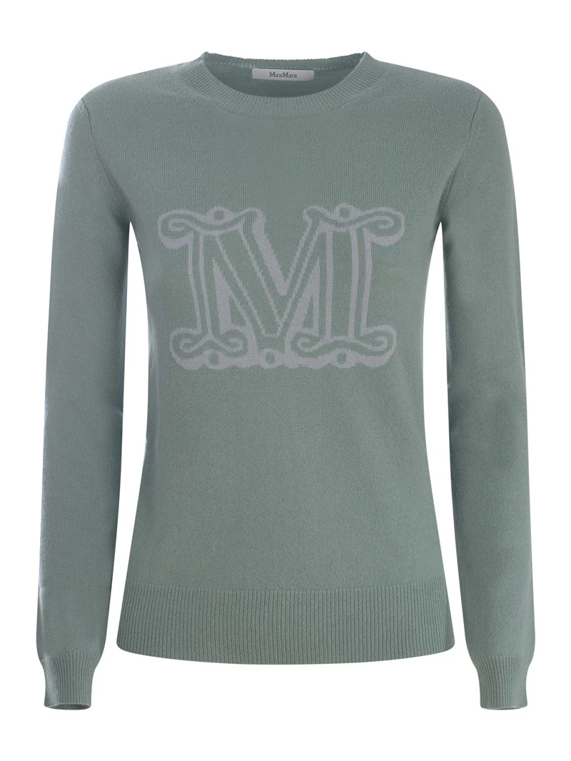 商品[国内直发] Max Mara|羊绒套头字母针织衫 PAMIR,价格¥3044,第1张图片