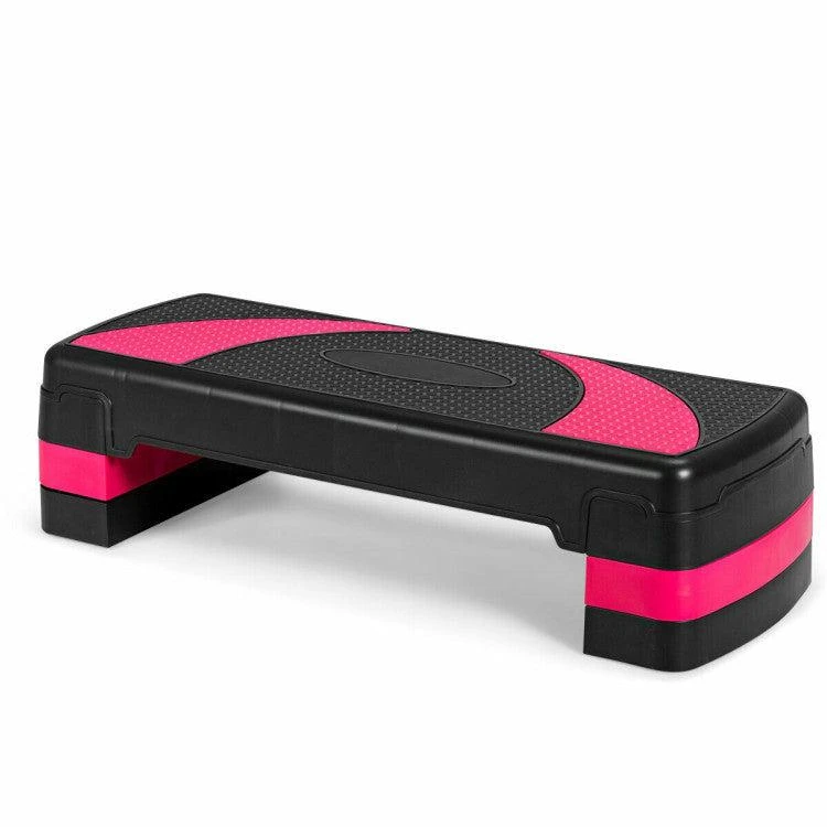 商品Hivvago|31 Inch Adjustable Exercise Aerobic Stepper with Non-Slip Pads-Gray,价格¥606,第1张图片