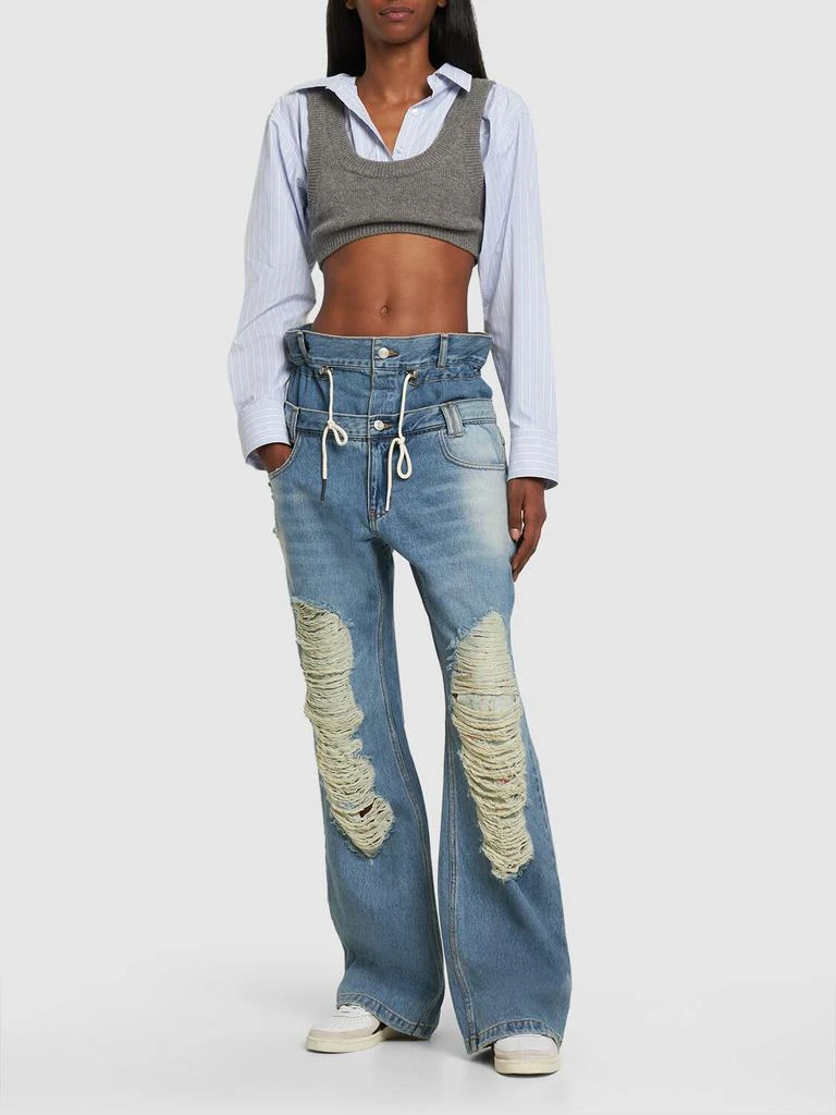 商品ANDERSSON BELL|Beria String Double Waist Cotton Jeans,价格¥2261,第1张图片