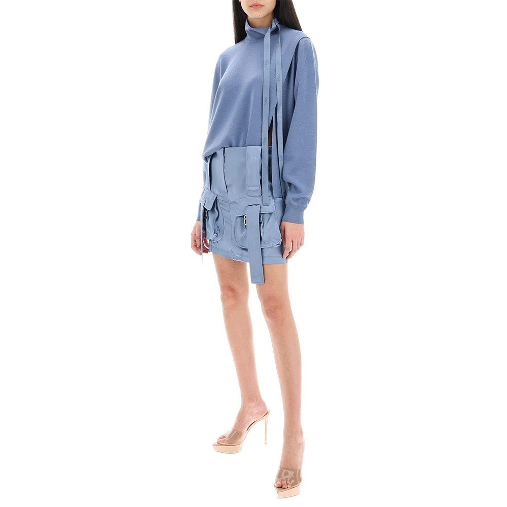 FENDI 蓝色女士针织衫/毛衣 FZX972-ANJK-F1KE5 商品