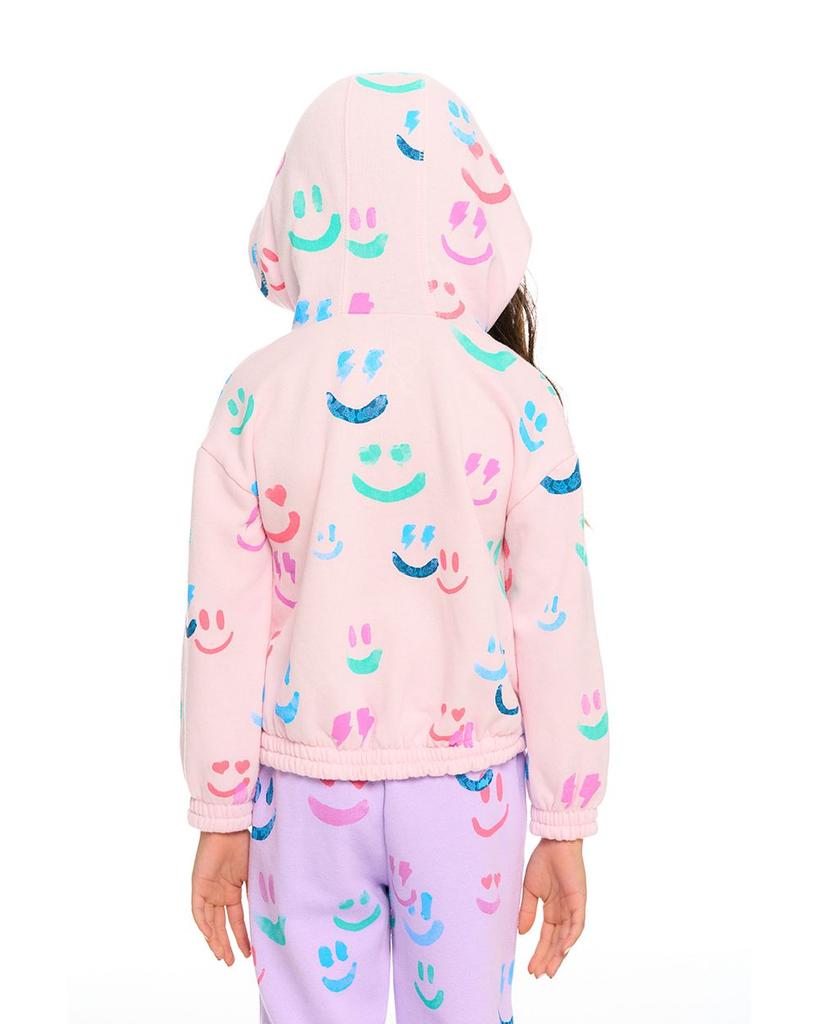 Girls' Smiley Fleece Hoodie - Little Kid商品第2张图片规格展示