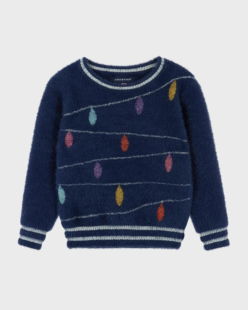 商品Andy & Evan|Girl's Holiday Lights Sweater & Legging Set, Size Newborn-24M,价格¥459,第3张图片详细描述