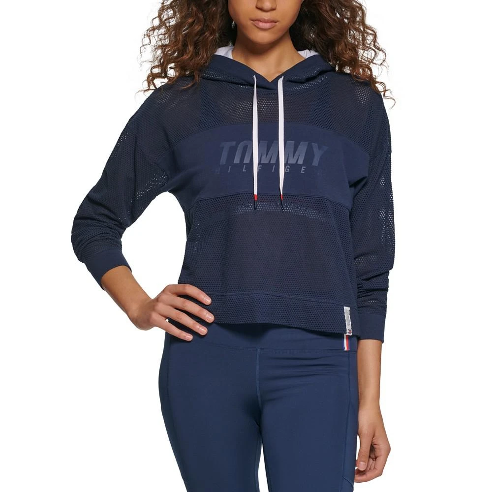 商品Tommy Hilfiger|Women's Mesh Blocked Hoodie,价格¥178,第1张图片