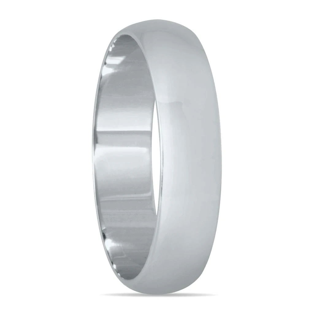 商品SSELECTS|4Mm Domed Wedding Band In 10K White Gold,价格¥1310,第2张图片详细描述