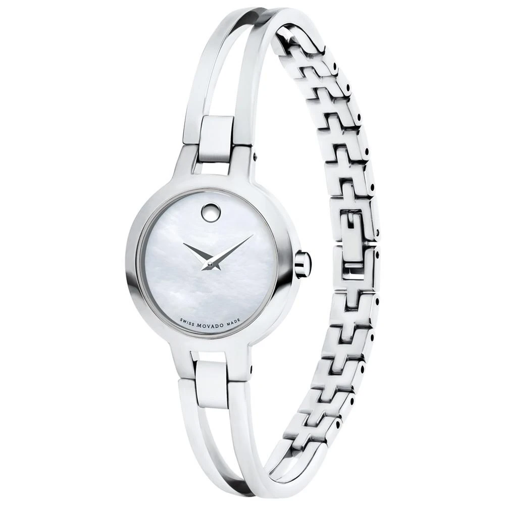 商品Movado|Women's Swiss Amorosa Stainless Steel Bangle Bracelet Watch 24mm,价格¥3260,第2张图片详细描述