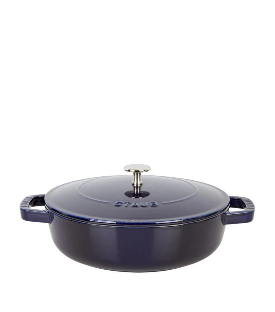 商品Staub|Blue Round Chistera Braiser Sauté Pan (24cm),价格¥2498,第1张图片