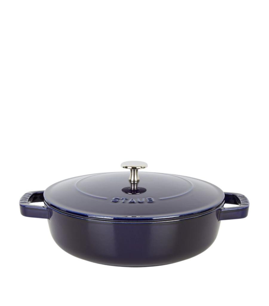 商品Staub|Blue Round Chistera Braiser Sauté Pan (24cm),价格¥2016,第1张图片