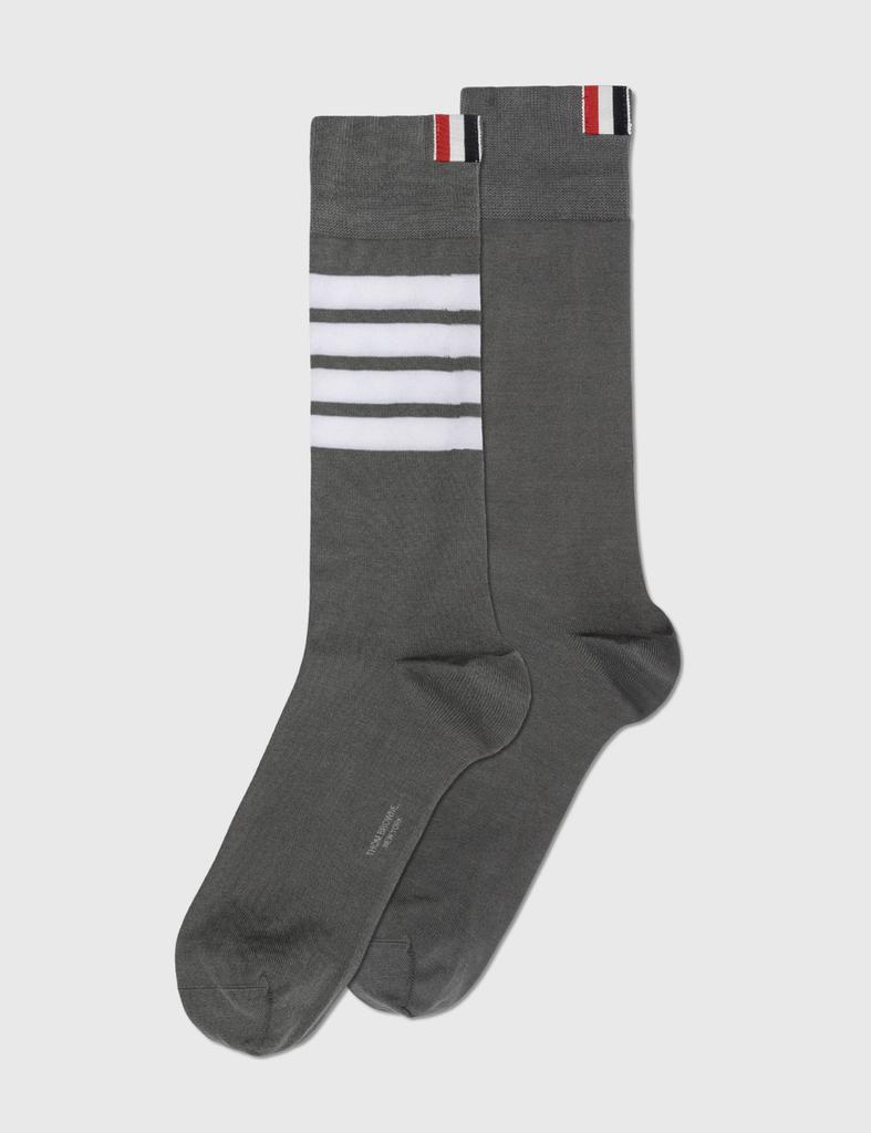 商品Thom Browne|4-Bar Mid-Calf Socks,价格¥1474,第1张图片