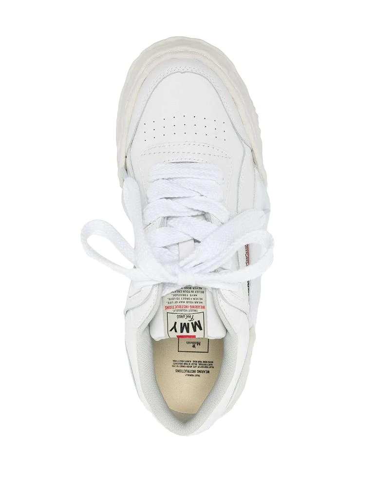 商品Maison MIHARA YASUHIRO|MAISON MIHARA YASUHIRO PARKER LEATHER OG SOLE LOW TOP SNEAKERS,价格¥1693,第3张图片详细描述