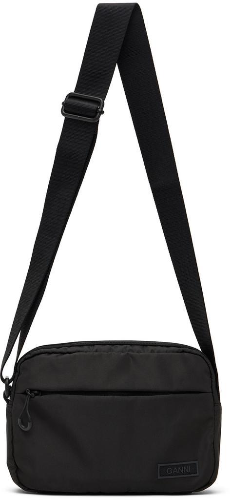 商品Ganni|Black Recycled Festival Shoulder Bag,价格¥890,第6张图片详细描述