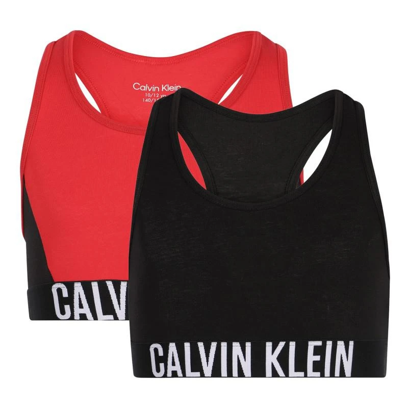 商品Calvin Klein|Logo sports tank tops set of 2 in red and black,价格¥349,第1张图片