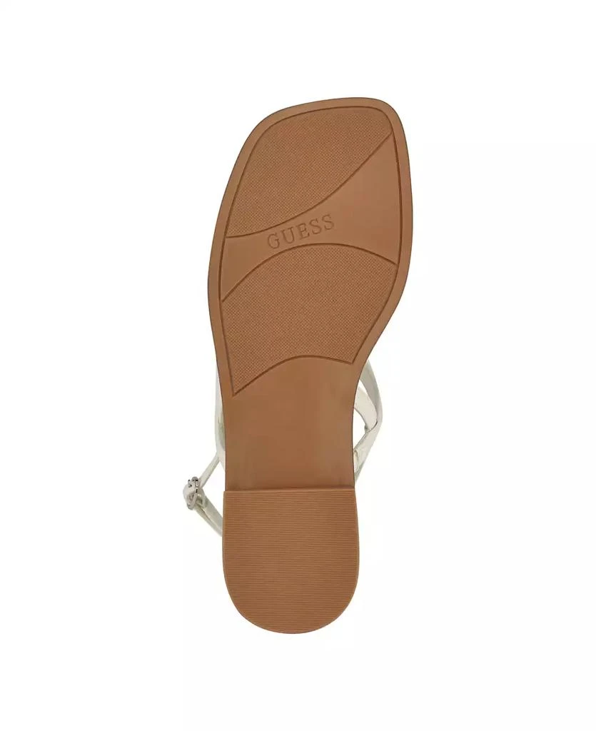 Women's Rainey Logo Sqaure Toe T-Strap Flat Sandals 商品