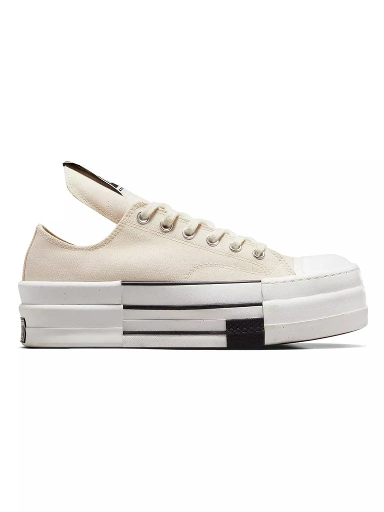 商品Converse|Unisex Converse x Rick Owens DBL Drkstar Ox Low-Top Sneakers,价格¥1237,第3张图片详细描述