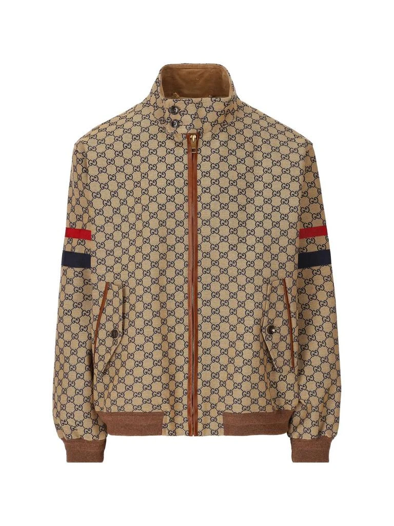 商品Gucci|Gucci GG Zipped Bomber Jacket,价格¥13255,第1张图片