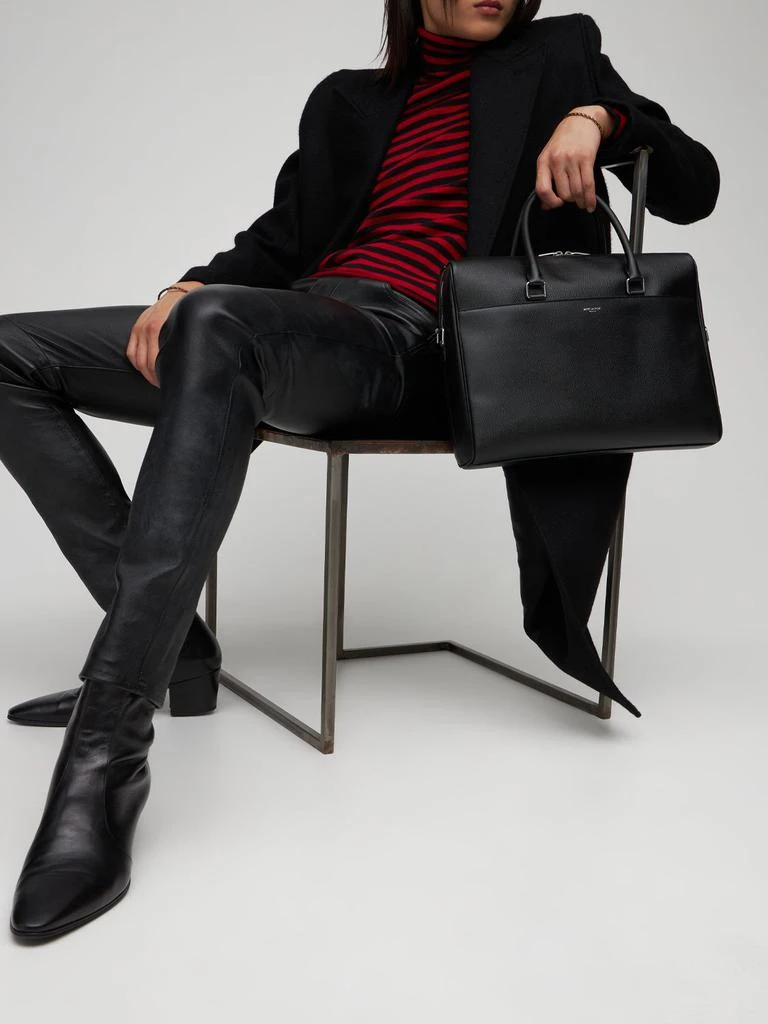 商品Yves Saint Laurent|Grained Leather Briefcase,价格¥11919,第1张图片