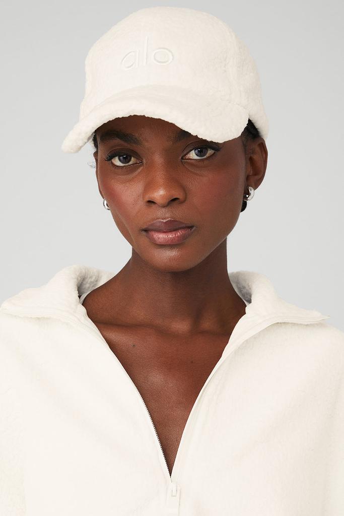 Alo Micro Sherpa Off-Duty Cap - Ivory - Hats - Free Shipping