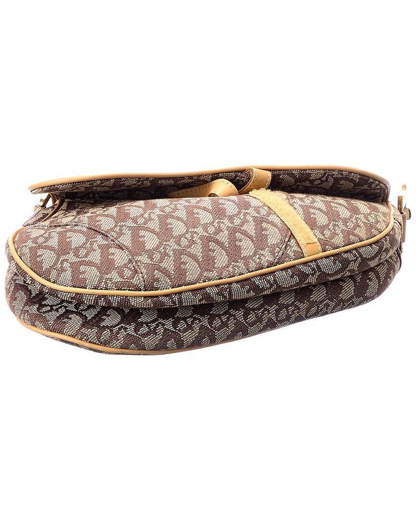 商品[二手商品] Dior|Dior Beige Monogram Canvas Saddle Bag (Authentic Pre-Owned),价格¥18767,第5张图片详细描述