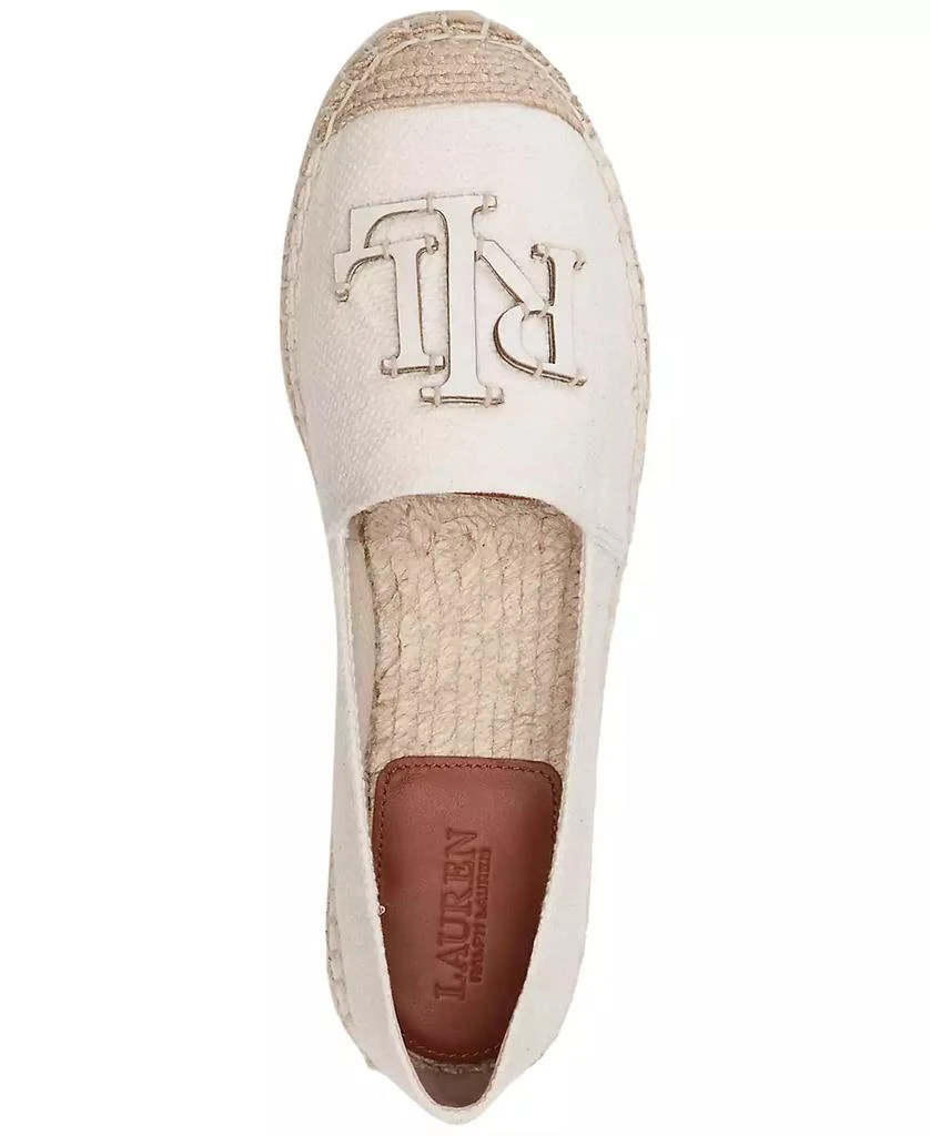 商品Ralph Lauren|Women's Cameron III Logo Slip-On Espadrille Flats,价格¥399,第4张图片详细描述