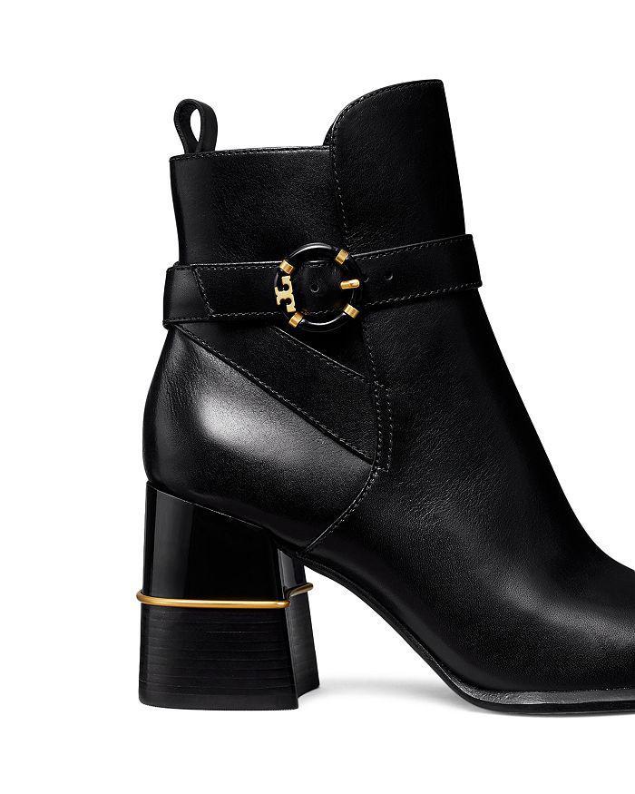 商品Tory Burch|Women's Logo Buckle High Block Heel Booties,价格¥3660,第5张图片详细描述