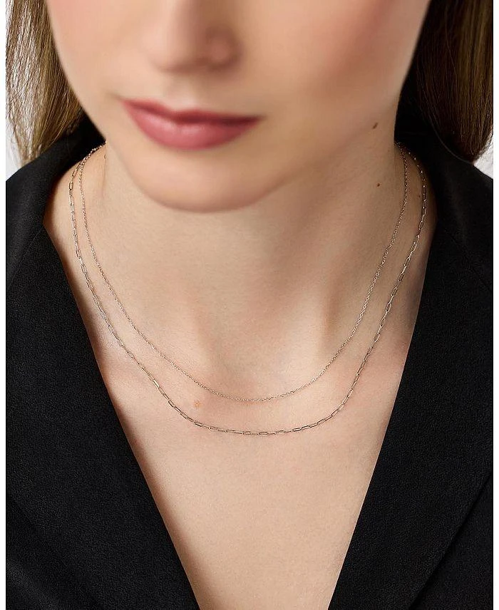 商品Ana Luisa|10K  White Gold Layered Necklace,价格¥2345,第3张图片详细描述