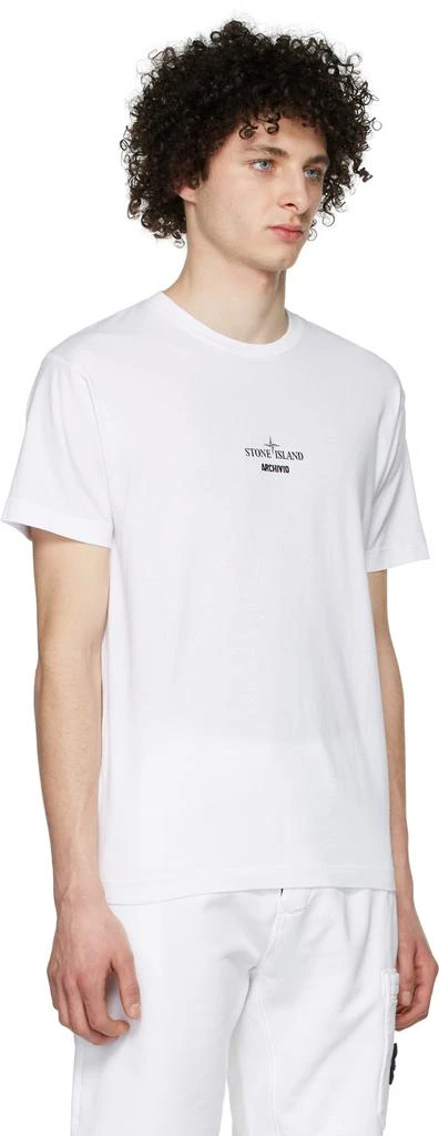 商品Stone Island|White Archivio T-Shirt,价格¥707,第2张图片详细描述