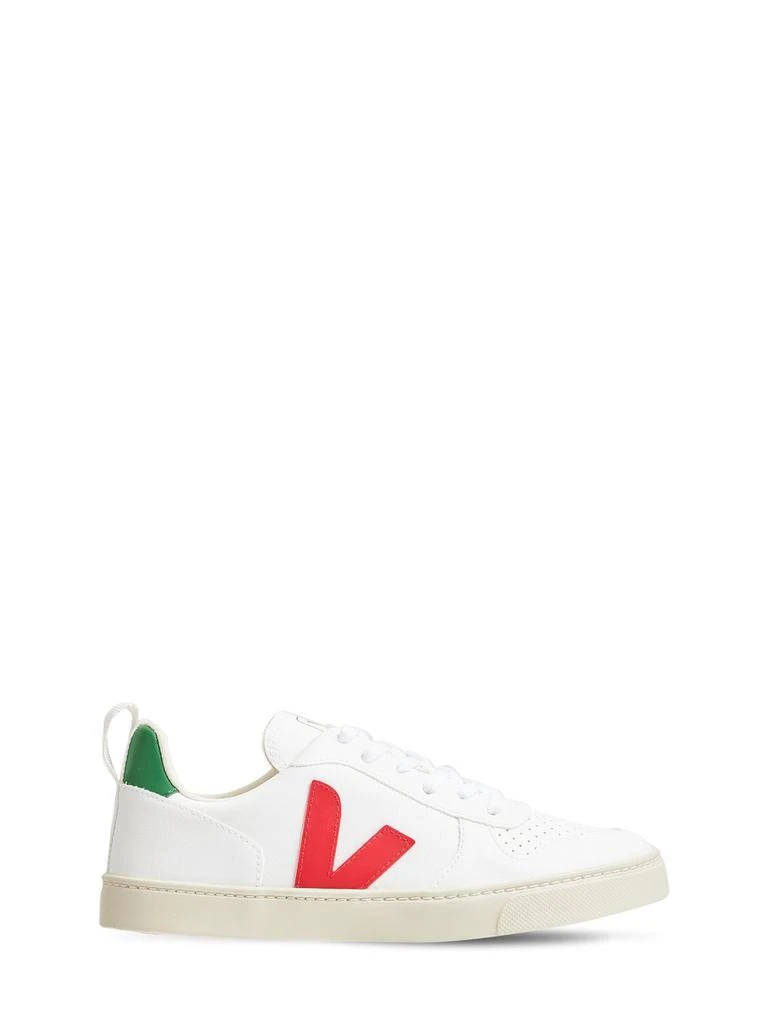 商品Veja|V-10 Cotton Lace-up Sneakers,价格¥924,第1张图片