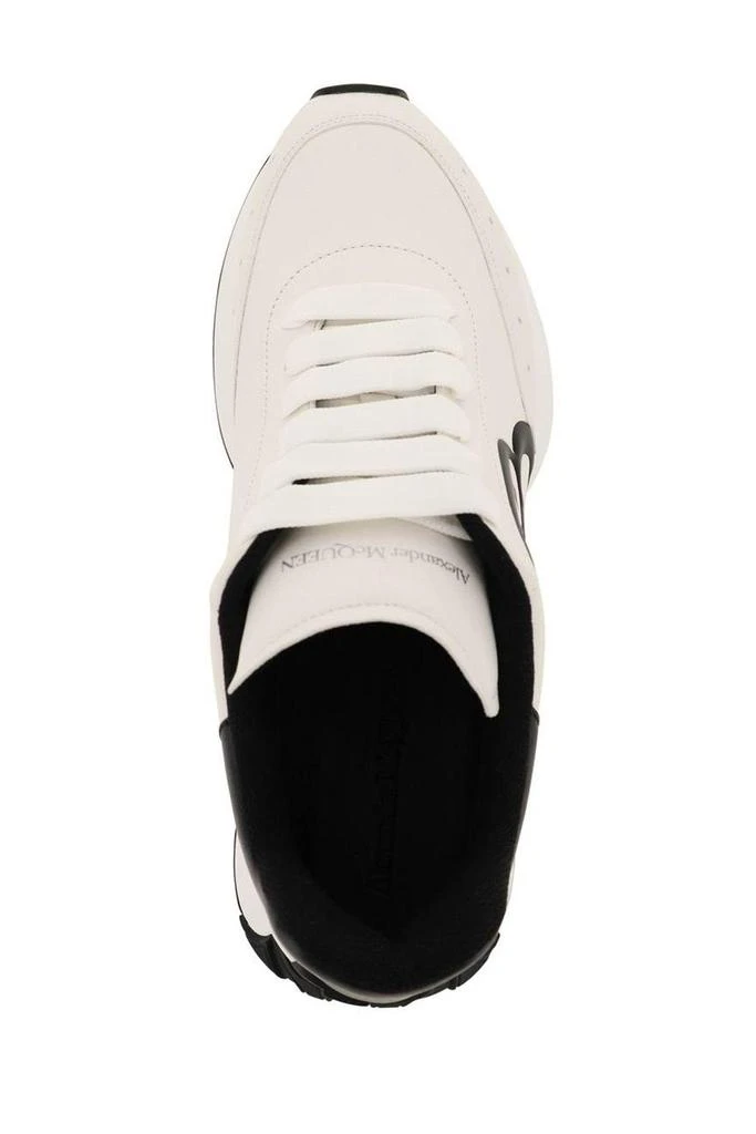 商品Alexander McQueen|LEATHER SPRINT RUNNER SNEAKERS,价格¥2482,第3张图片详细描述