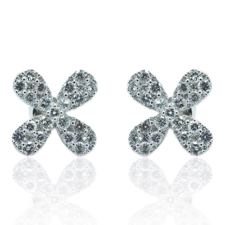 商品Tresorra|18K White Gold Diamond Earrings,价格¥21749,第1张图片