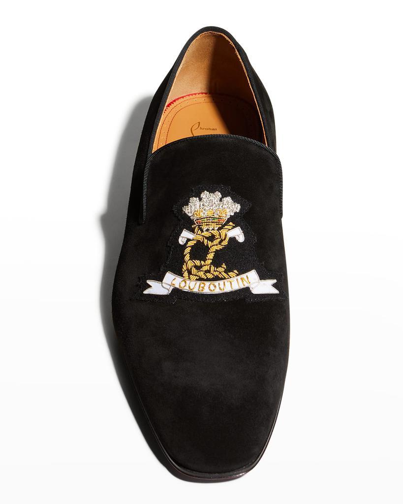 商品Christian Louboutin|Men's Colonnaki Cruise Flat Logo Crest Loafers,价格¥8060,第7张图片详细描述