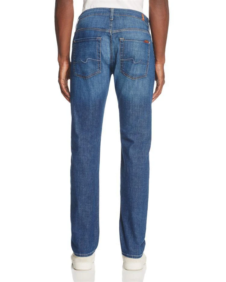 商品7 For All Mankind|Mariner Straight Fit Jeans in Medium Blue,价格¥1415,第2张图片详细描述