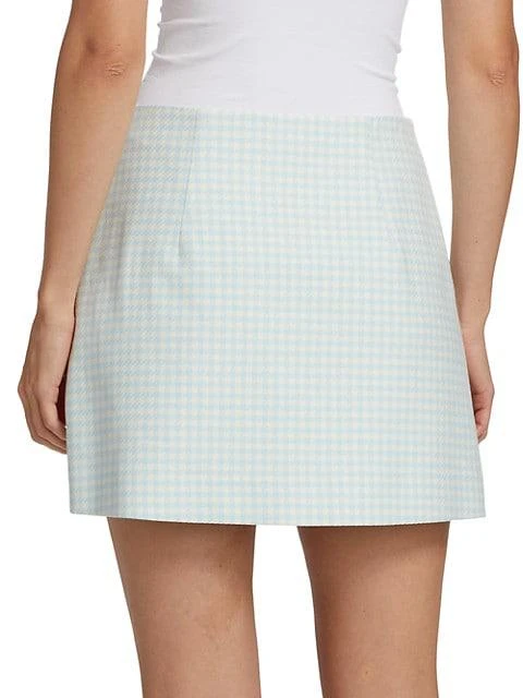 商品Alice + Olivia|Renna Gingham Wrap Miniskirt,价格¥1187,第5张图片详细描述