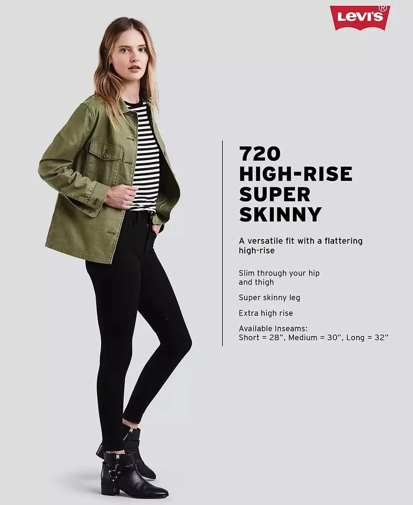 商品Levi's|720 高腰紧身牛仔裤,价格¥302,第4张图片详细描述