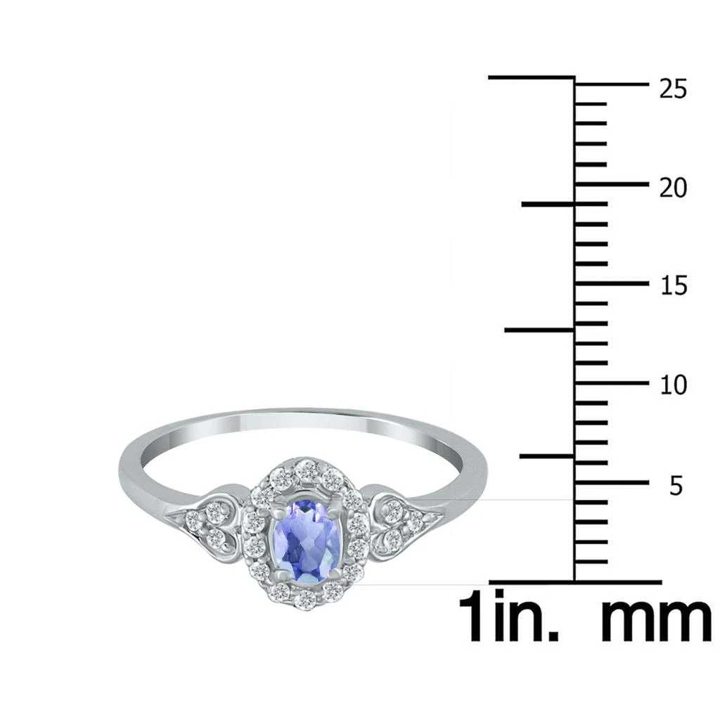 商品SSELECTS|Tanzanite And Diamond Ring In 10K White Gold,价格¥2549,第4张图片详细描述