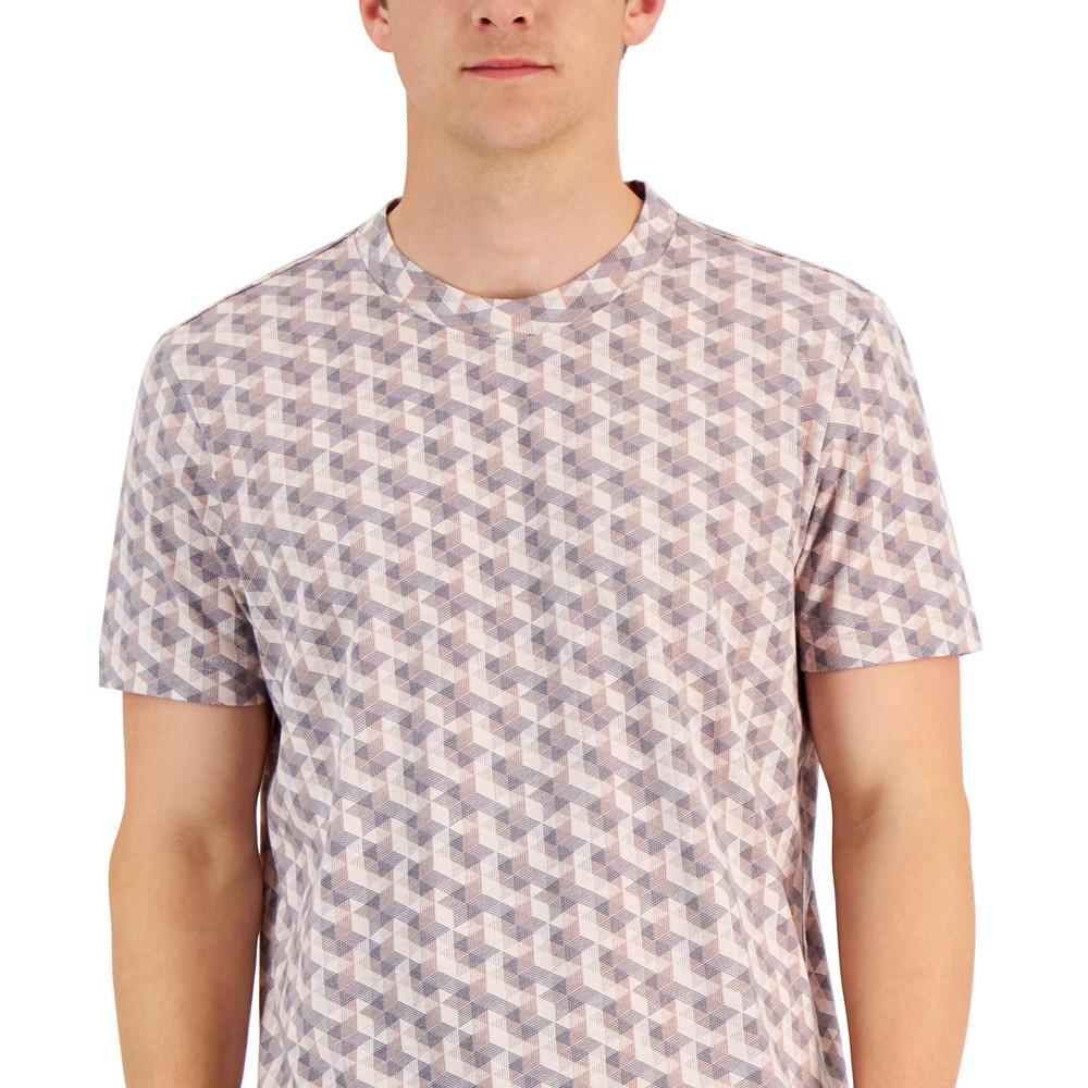 Men's Hexa Geometric-Print T-Shirt, Created for Macy's商品第3张图片规格展示