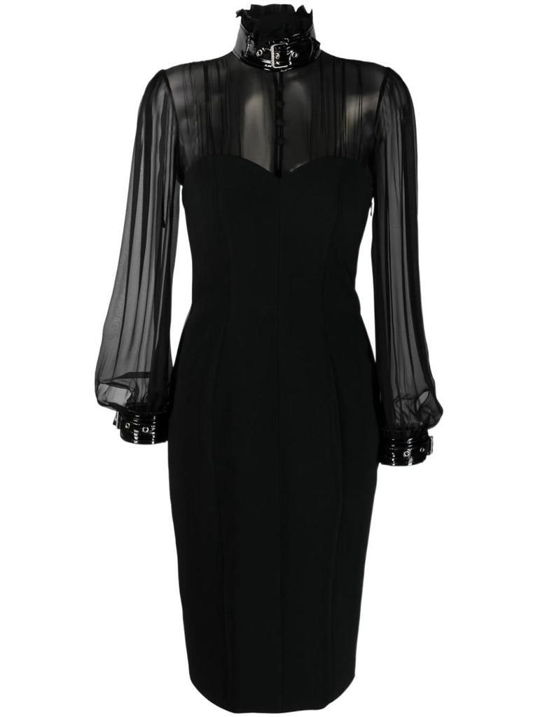 商品Moschino|Moschino Women's Black Other Materials Dress,价格¥17632,第1张图片
