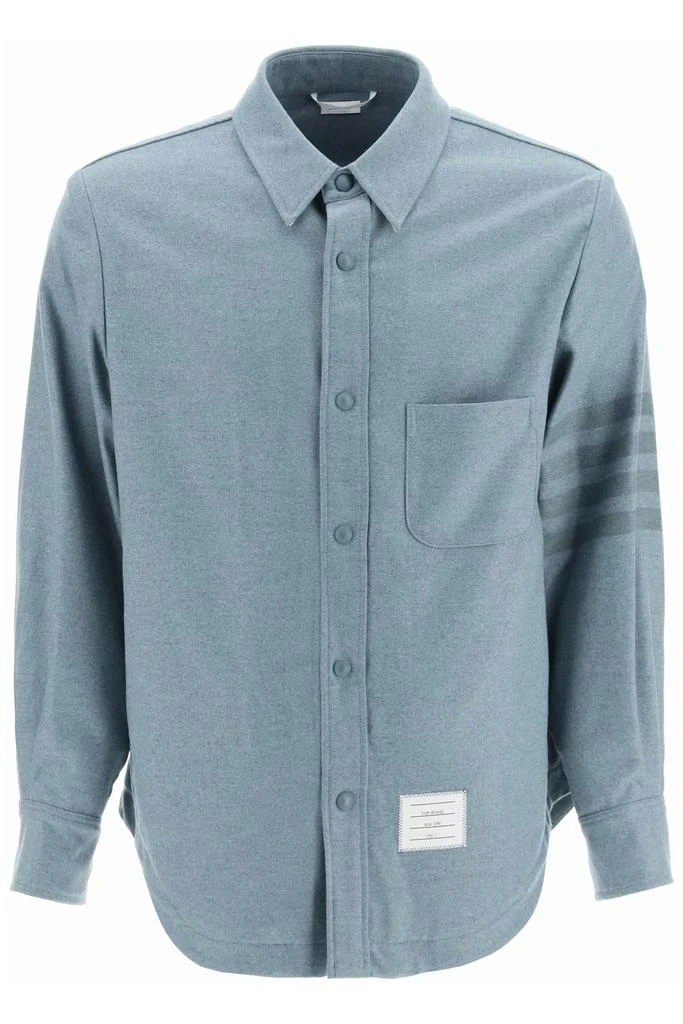 商品Thom Browne|Thom browne wool and cashmere shirt,价格¥8782,第1张图片