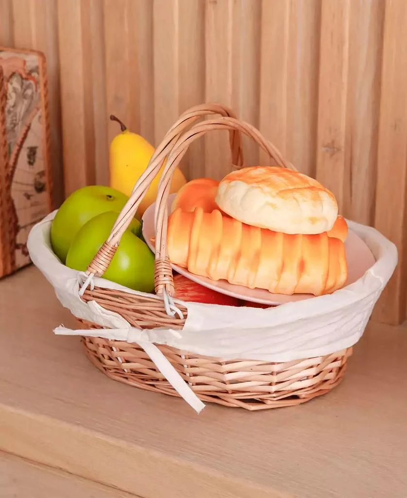 Oval Willow Basket with Double Drop Down Handles 商品