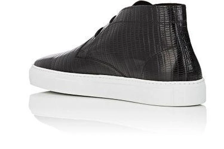 商品Barneys New York|Lizard-Stamped Leather Chukka Sneakers,价格¥952,第3张图片详细描述