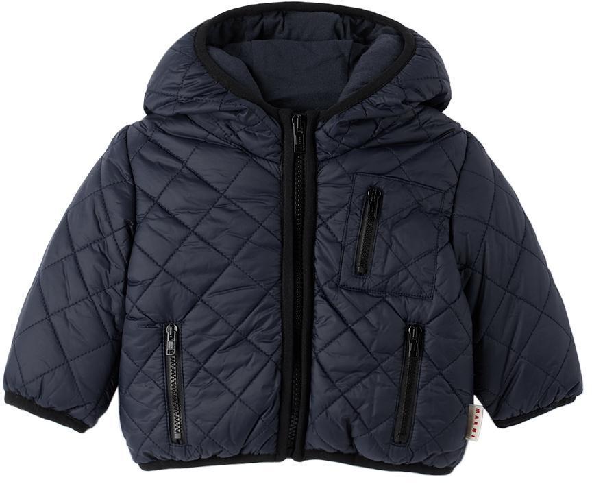 商品Marni|Baby Navy Hooded Jacket,价格¥1368,第1张图片