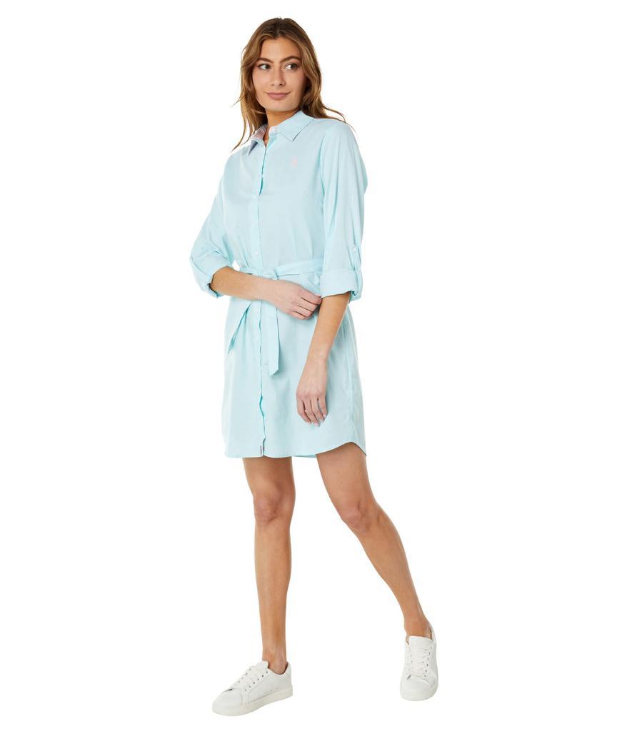 商品U.S. POLO ASSN.|Long Sleeve Solid Stretch Oxford Dress,价格¥280,第6张图片详细描述